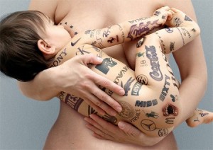 Marcas de nascença. Fonte: http://www.toxel.com/inspiration/2010/10/11/branded-babies/ 